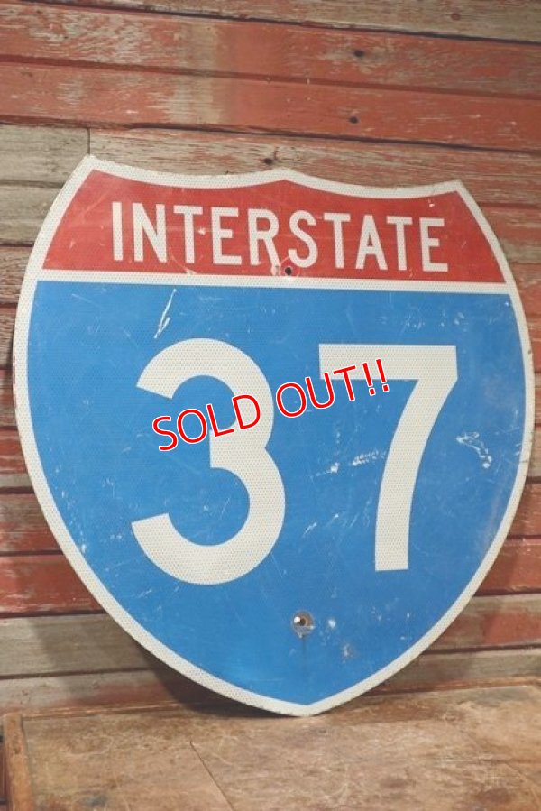 画像1: dp-201101-68 Road Sign "INTERSTATE 37"