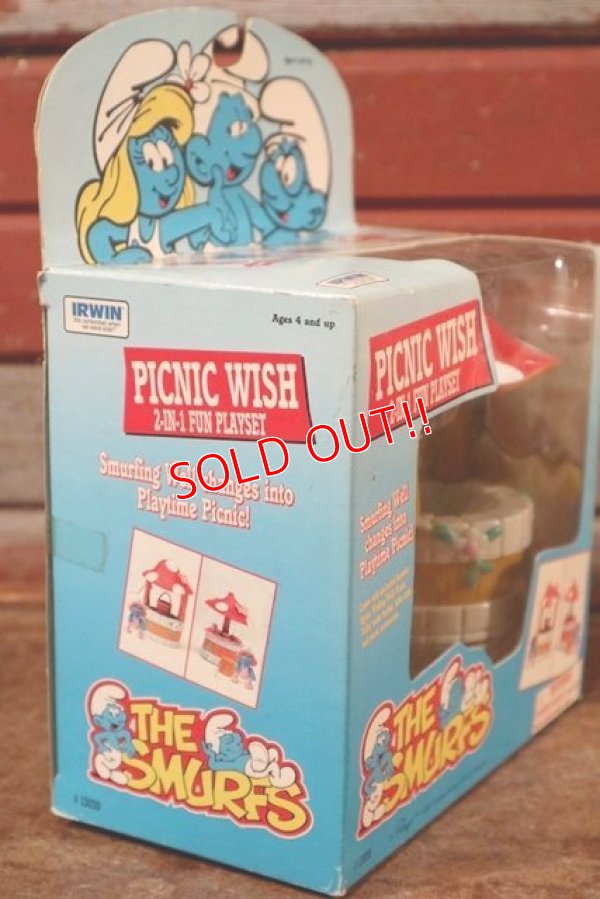 画像4: ct-201101-41 Smurf / 1990's Sassette PICNIC WISH Play Set
