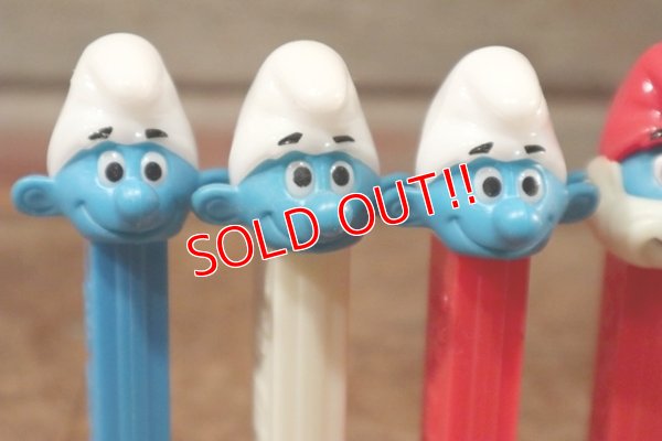 画像2: pz-201101-01 Smurfs / 1990's PEZ Dispenser Set