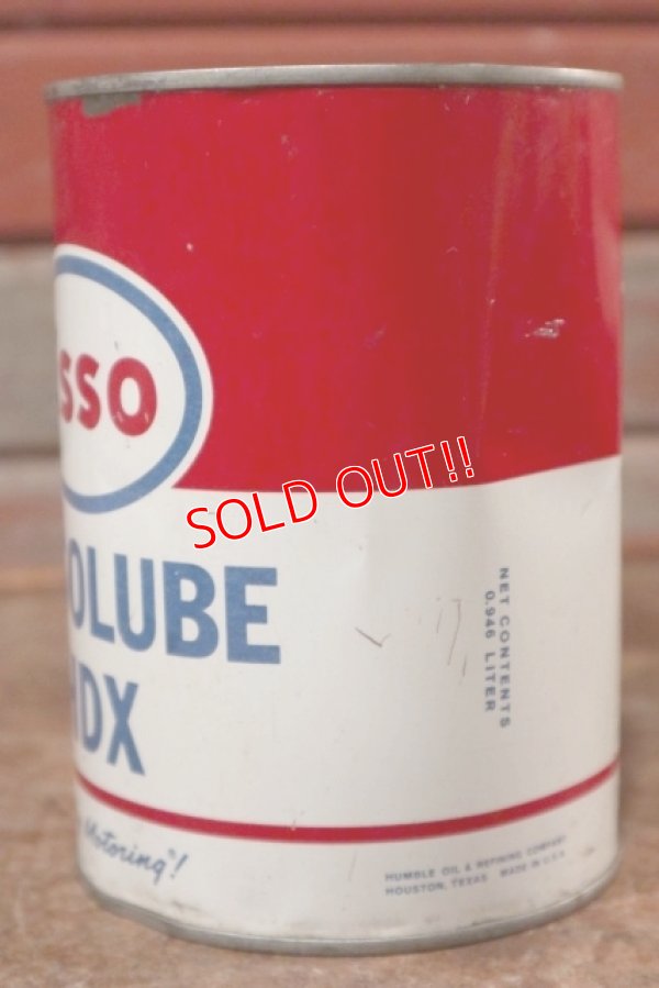 画像2: dp-201101-61 Esso / 1964 1 Quart ESSOLUBE HDX Motor Oil Can