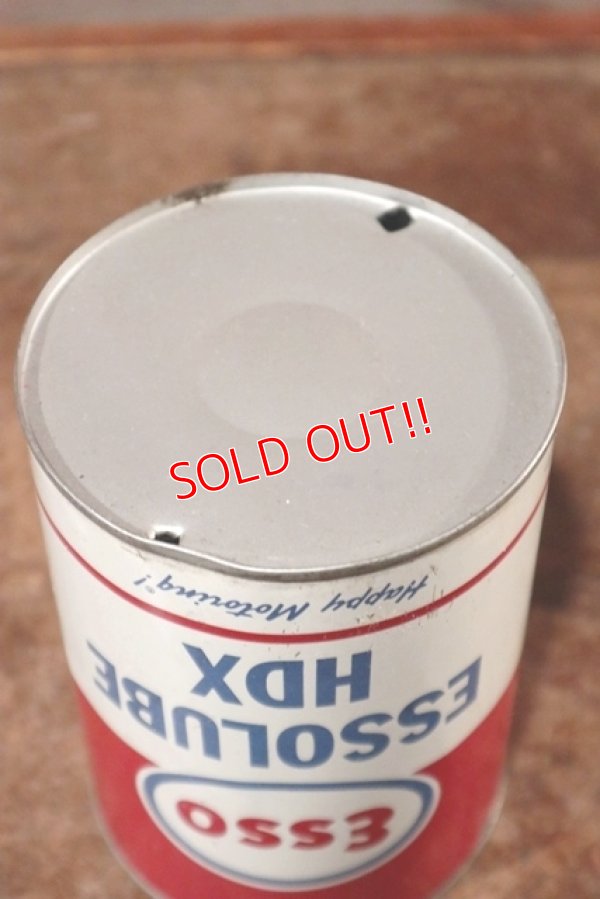 画像6: dp-201101-61 Esso / 1964 1 Quart ESSOLUBE HDX Motor Oil Can