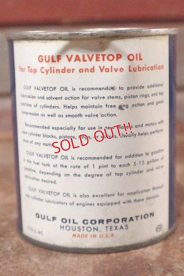 画像5: dp-201101-56 Gulf / 1960's VALVETOP Oil Can