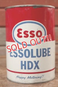 dp-201101-61 Esso / 1964 1 Quart ESSOLUBE HDX Motor Oil Can