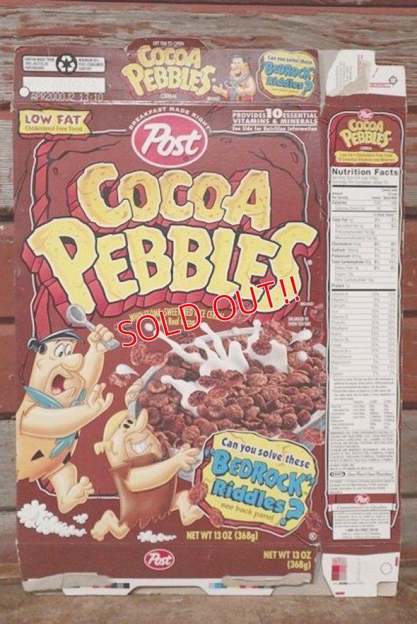 画像1: ct-201114-93 The Flintstones / Post 1996 Cocoa Pebbles Cereal Box