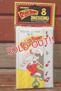 ct-201114-63 Roger Rabbit / 1987 Invitations
