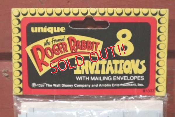 画像2: ct-201114-63 Roger Rabbit / 1987 Invitations