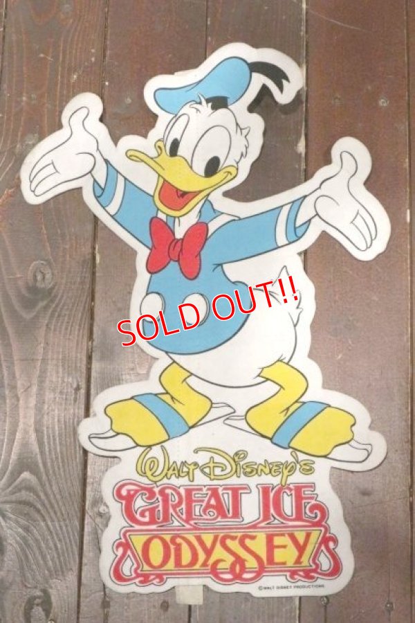 画像1: ct-201114-24 Donald Duck / 1970's Great Ice Odyssey Banner