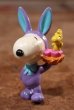 画像1: ct-201114-86 Snoopy / Whitman's 1997 PVC Figure "Easter Bunny (Purple)" (1)