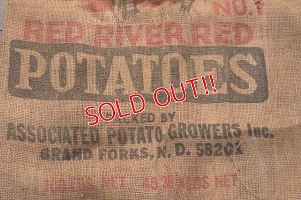 画像4: dp-201114-30 Nodal Red River Red / Vintage Potatoes Bag