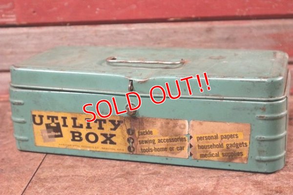 画像1: dp-201201-15 Vintage Metal Utility Box