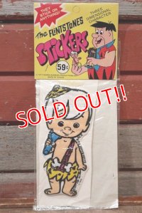 ct-201114-61 The Flintstones / Bamm Bamm Rubble 1977 Puffy Sticker