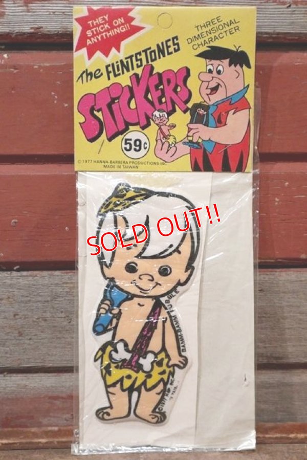 画像1: ct-201114-61 The Flintstones / Bamm Bamm Rubble 1977 Puffy Sticker