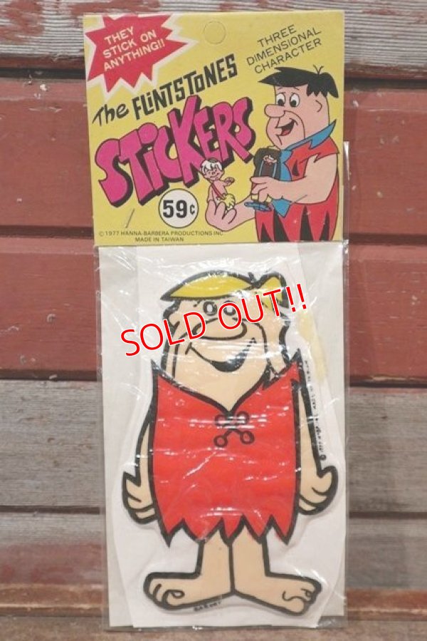 画像1: ct-201114-61 The Flintstones / Barney Rubble 1977 Puffy Sticker