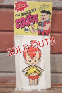 ct-201114-61 The Flintstones / Pebbles Flintstone 1977 Puffy Sticker