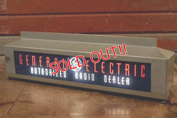 画像2: dp-201114-08 GENERAL ELECTRIC / 1940's-1950's Authorized Radio Dealer Lighted Sign