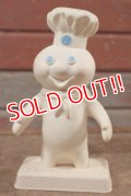 ct-201114-34 Pillsbury / Poppin' Fresh 1970's Soft Vinyl Doll w/ Stand