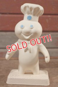 ct-201114-34 Pillsbury / Poppin' Fresh 1970's Soft Vinyl Doll w/ Stand