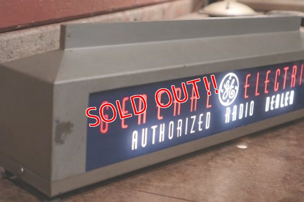 画像3: dp-201114-08 GENERAL ELECTRIC / 1940's-1950's Authorized Radio Dealer Lighted Sign