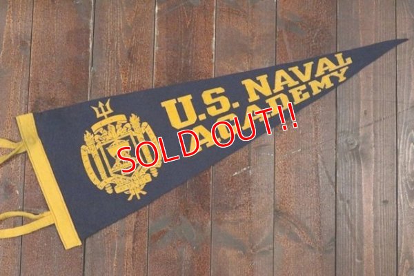 画像1: ct-201114-32 U.S. NAVAL ACADEMY / Vintage  Pennant