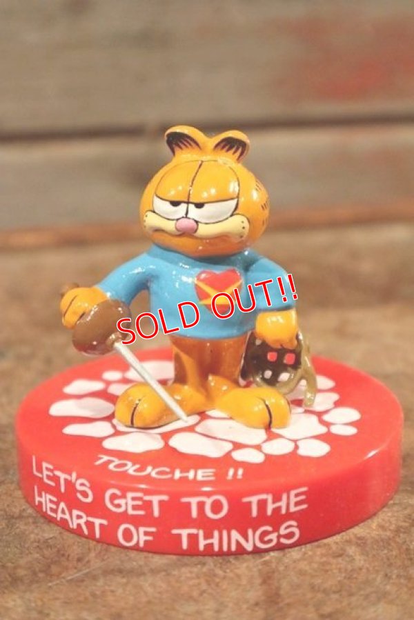 画像1: ct-201114-90 Garfield / 1980's Figurine "Fencing"