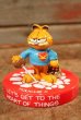 画像1: ct-201114-90 Garfield / 1980's Figurine "Fencing" (1)