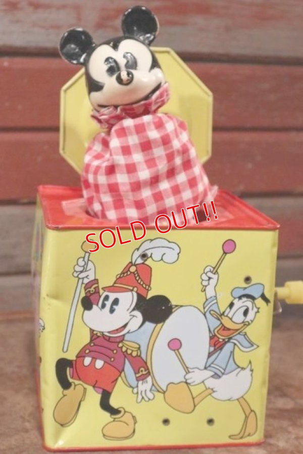 画像1: ct-201101-71 Mickey Mouse / 1960's Musical Jack in the Box