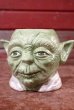 画像1: ct-201101-73 【SALE】STAR WARS / Yoda 1990's Ceramic Face Mug (1)
