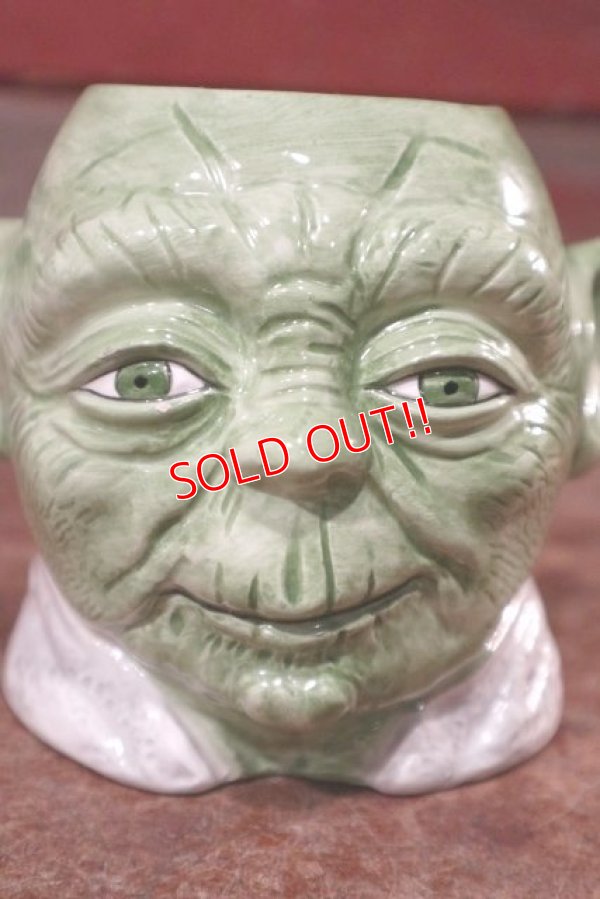 画像2: ct-201101-73 【SALE】STAR WARS / Yoda 1990's Ceramic Face Mug