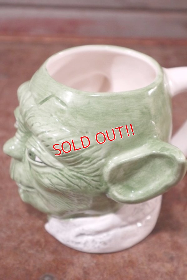 画像4: ct-201101-73 【SALE】STAR WARS / Yoda 1990's Ceramic Face Mug
