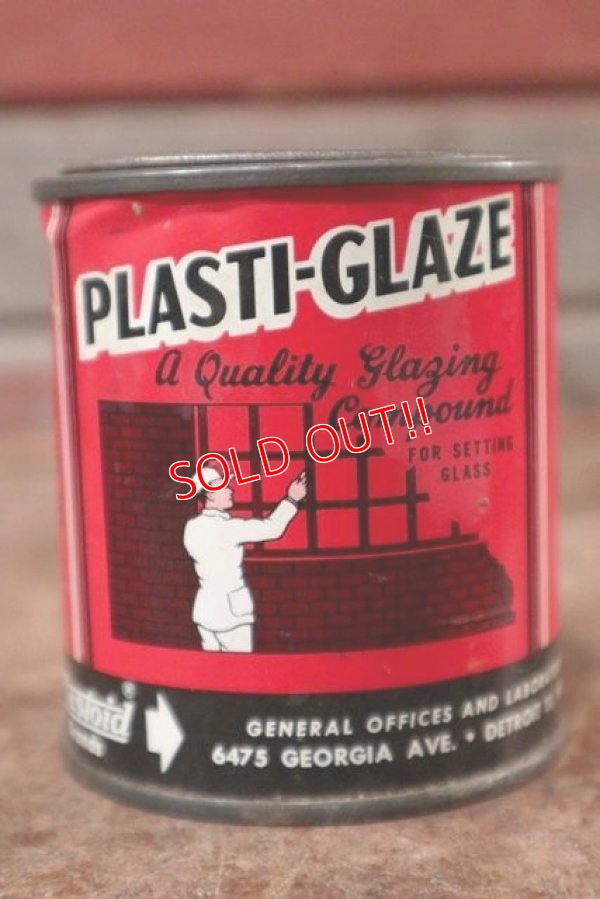 画像1: dp-201114-19 PLASTI-GLAZE / Vintage Tin Can