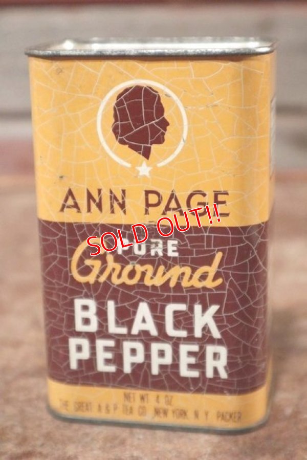 画像1: dp-201114-13 ANN PAGE / Vintage BLACK PEPPER Can