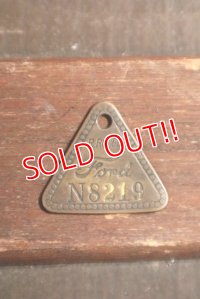 dp-201114-38 Ford / 1930'-1940's Tool Check Brass Tag "N8219"