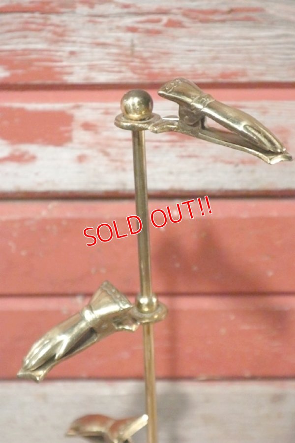 画像3: dp-201201-23 Vintage Brass Hand Clip Stand