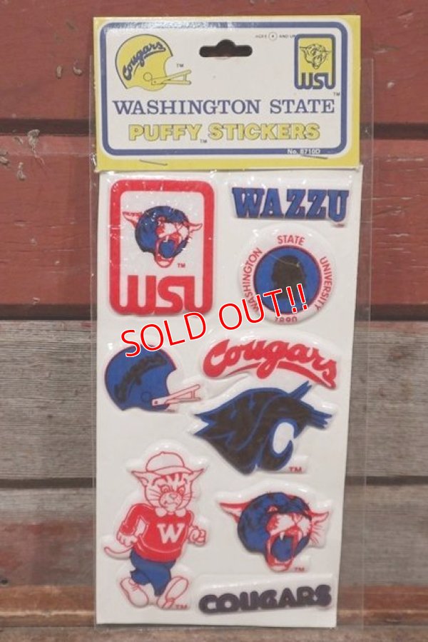 画像1: ct-201114-27 WASHINGTON STATE UNIVERSITY / 1984 Puffy Stickers