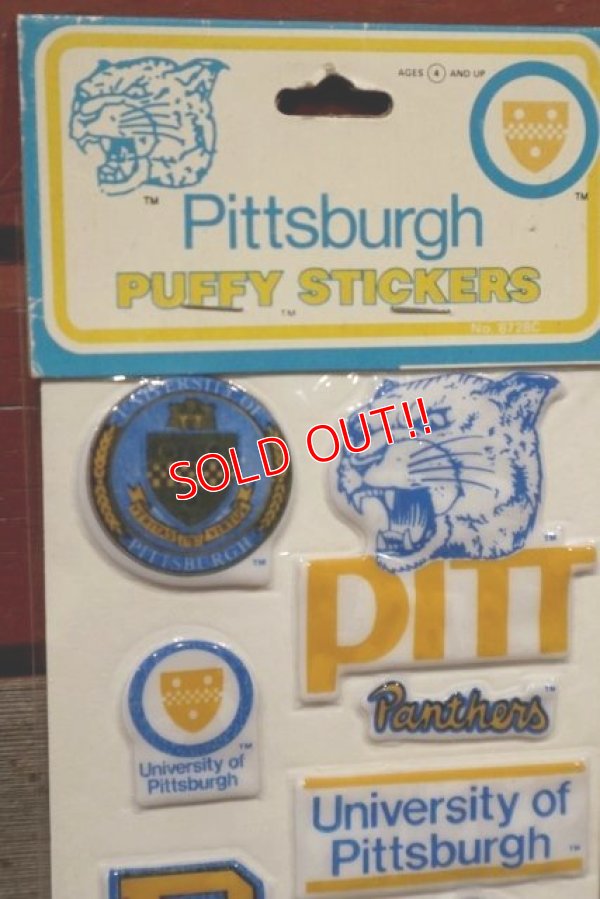 画像2: ct-201114-27 UNIVERSITY OF PITTSBURGH / 1984 Puffy Stickers