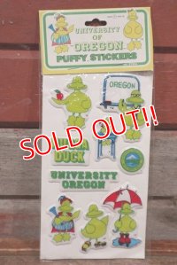 ct-201114-27 UNIVERSITY OF OREGON / 1984 Puffy Stickers