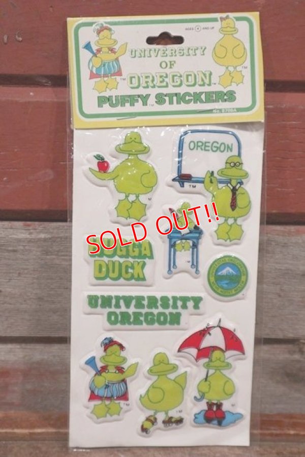 画像1: ct-201114-27 UNIVERSITY OF OREGON / 1984 Puffy Stickers