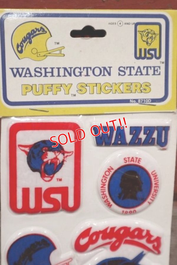 画像2: ct-201114-27 WASHINGTON STATE UNIVERSITY / 1984 Puffy Stickers