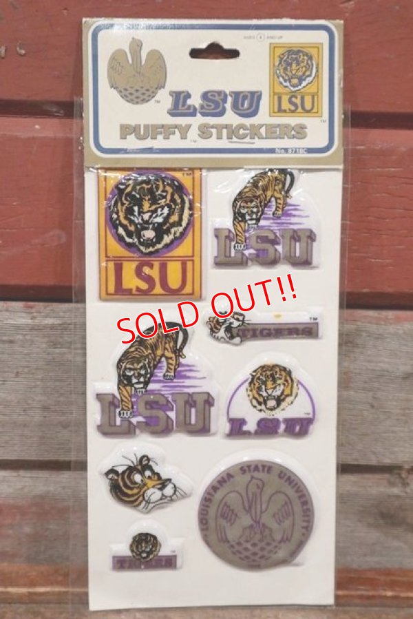 画像1: ct-201114-27 LOUISIANA STATE UNIVERSITY / 1984 Puffy Stickers