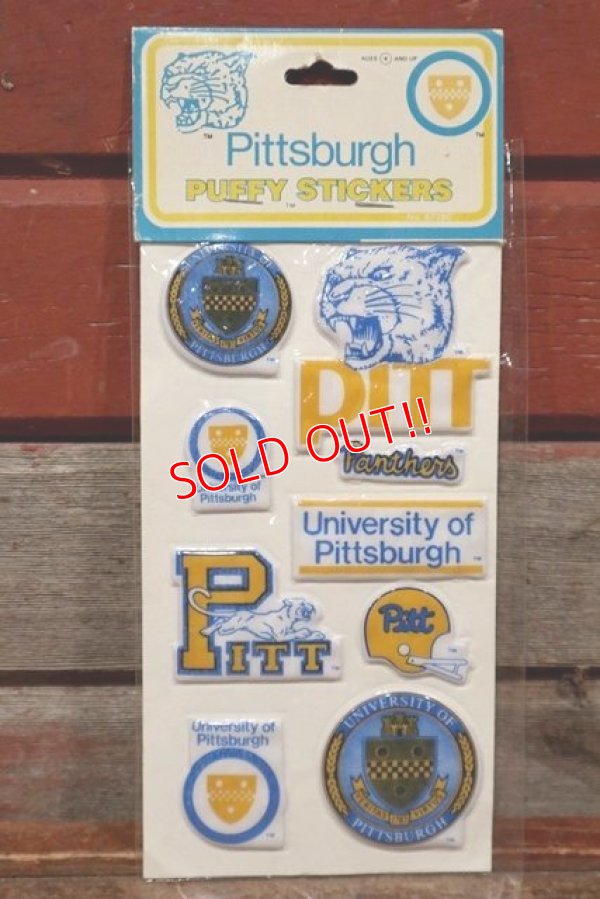 画像1: ct-201114-27 UNIVERSITY OF PITTSBURGH / 1984 Puffy Stickers