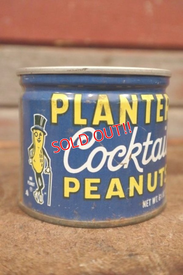 画像1: ct-210101-26 PLANTERS / MR.PEANUT 1960's-1970's Cocktail Peanuts Tin Can