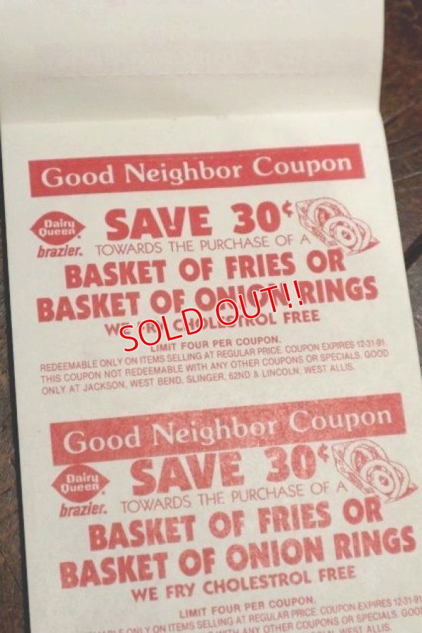 画像5: dp-191211-92 Dairy Queen / 1990's Coupons