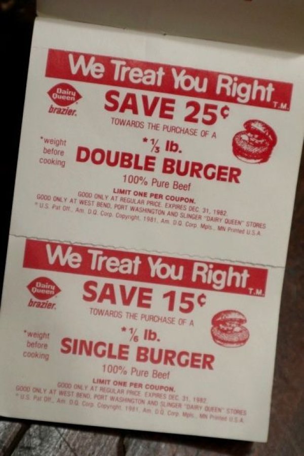 画像2: dp-191211-90 Dairy Queen / 1980's Coupons 