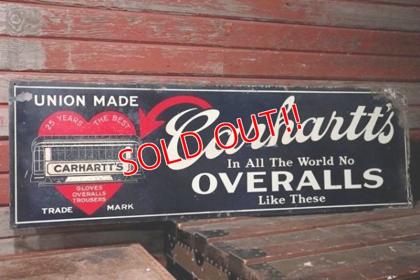 画像1: dp-201201-44 Carhartt / 1930's Metal Sign