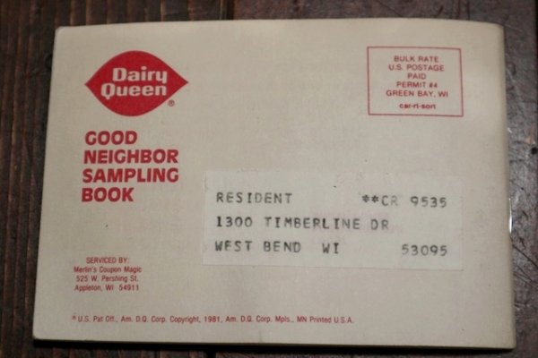 画像6: dp-191211-90 Dairy Queen / 1980's Coupons