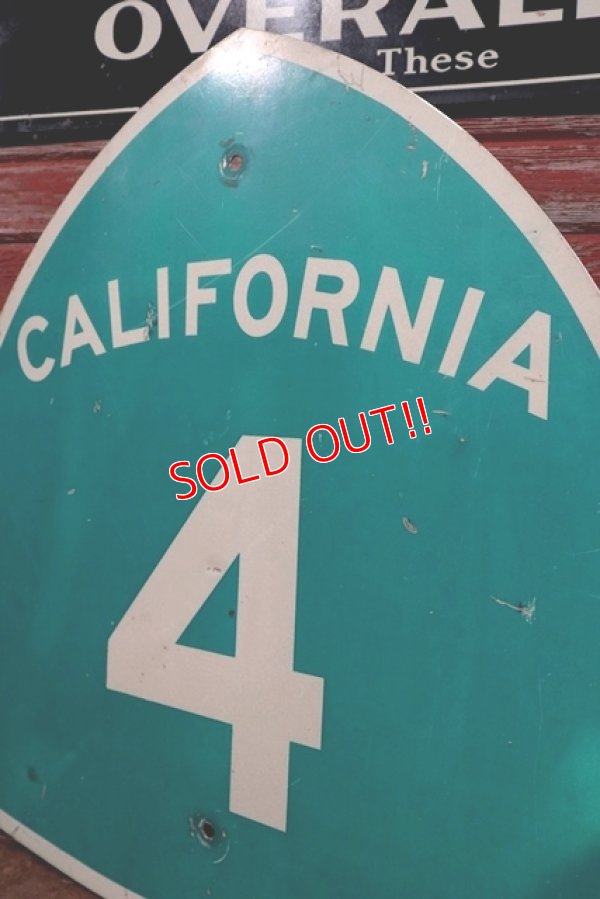 画像2: dp-210101-09 Road Sign "CALIFORNIA 4"