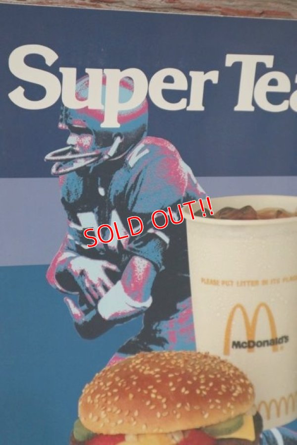 画像2: dp-201201-62 McDonald's / 1977 Super Team QUATER POUNDER % Coca Cola Sign