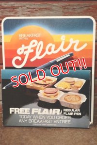 dp-201201-64 McDonald's / 1979 Break Fast with a Flair Cardboard Sign