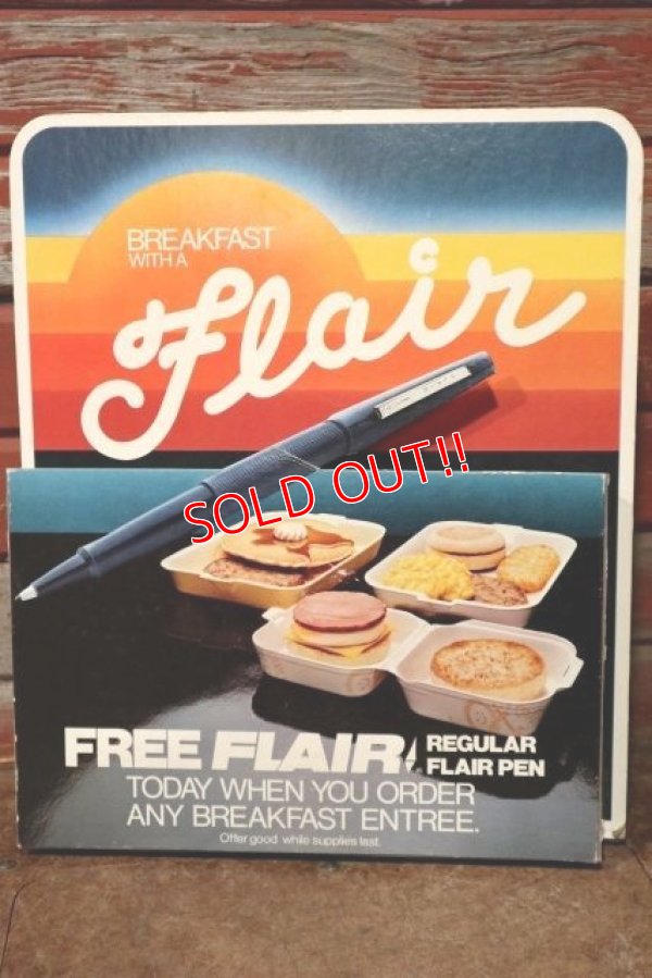 画像1: dp-201201-64 McDonald's / 1979 Break Fast with a Flair Cardboard Sign