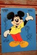 画像1: ct-210101-10 Mickey Mouse / Playskool 1970's Wood Frame Tray Puzzle (1)